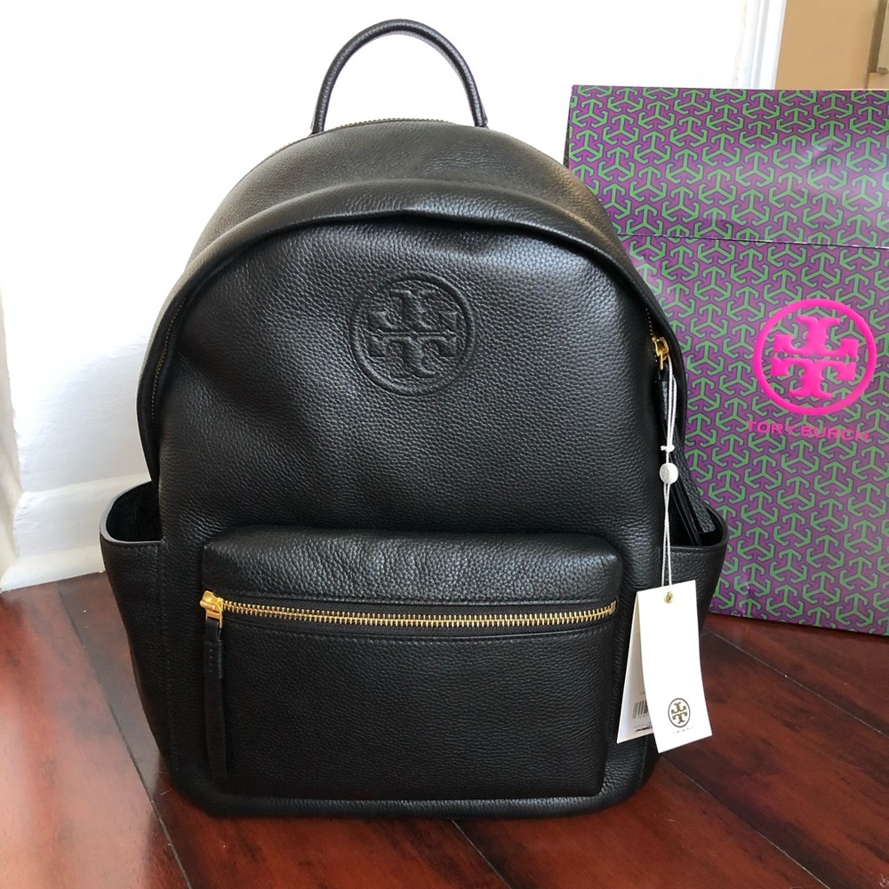 TORY BURCH Perry Bombé Backpack BLACK new